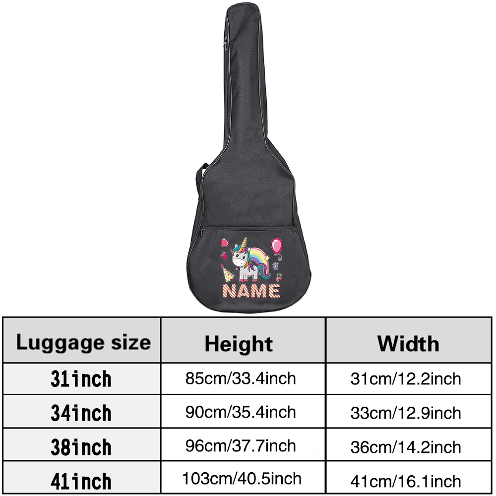 Tas Gitar Custom Nama 36-41 in - Musical Instrument And Names ulasan dan harga